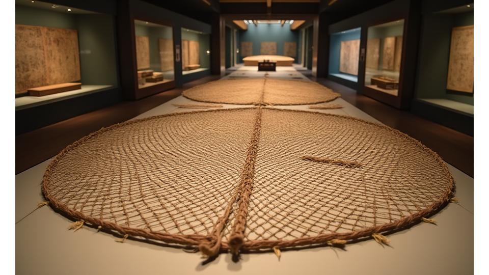 箱根郷土資料館の歴史的漁網修復プロジェクトの写真